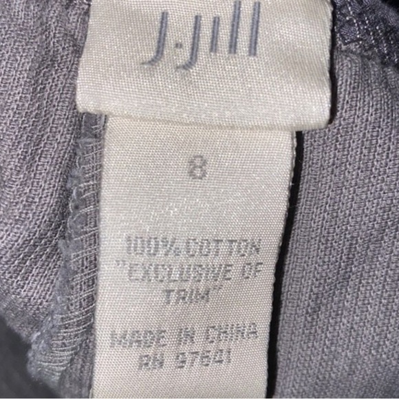 J.Jill Pants Corduroy Gray pull-on Relaxed The art and craft of J.Jill size 8 - Picture 14 of 17